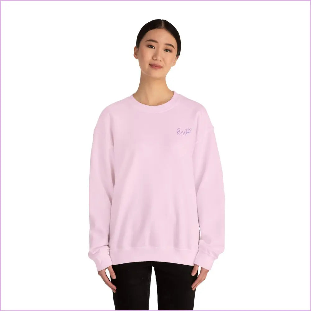 Bloom Your Own Way Unisex Heavy Blend™ Crewneck Sweatshirt - Inspirational Floral Design - Sweatshirt