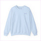Bloom Your Own Way Unisex Heavy Blend™ Crewneck Sweatshirt - Inspirational Floral Design - Light Blue / S - Sweatshirt