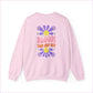 Bloom Your Own Way Unisex Heavy Blend™ Crewneck Sweatshirt - Inspirational Floral Design - Sweatshirt