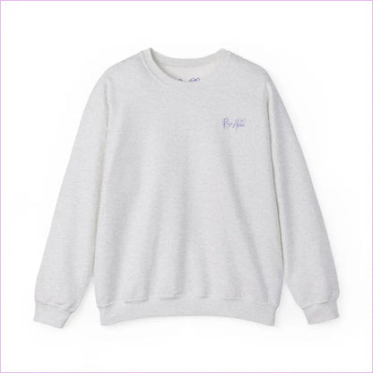 Bloom Your Own Way Unisex Heavy Blend™ Crewneck Sweatshirt - Inspirational Floral Design - Ash / S - Sweatshirt