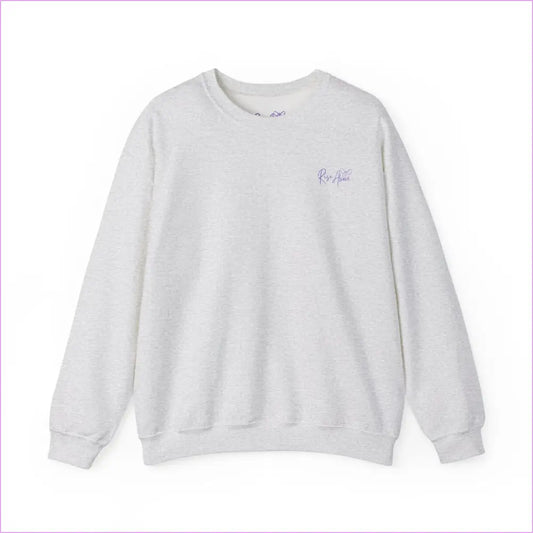 Bloom Your Own Way Unisex Heavy Blend™ Crewneck Sweatshirt - Inspirational Floral Design - Ash / S - Sweatshirt