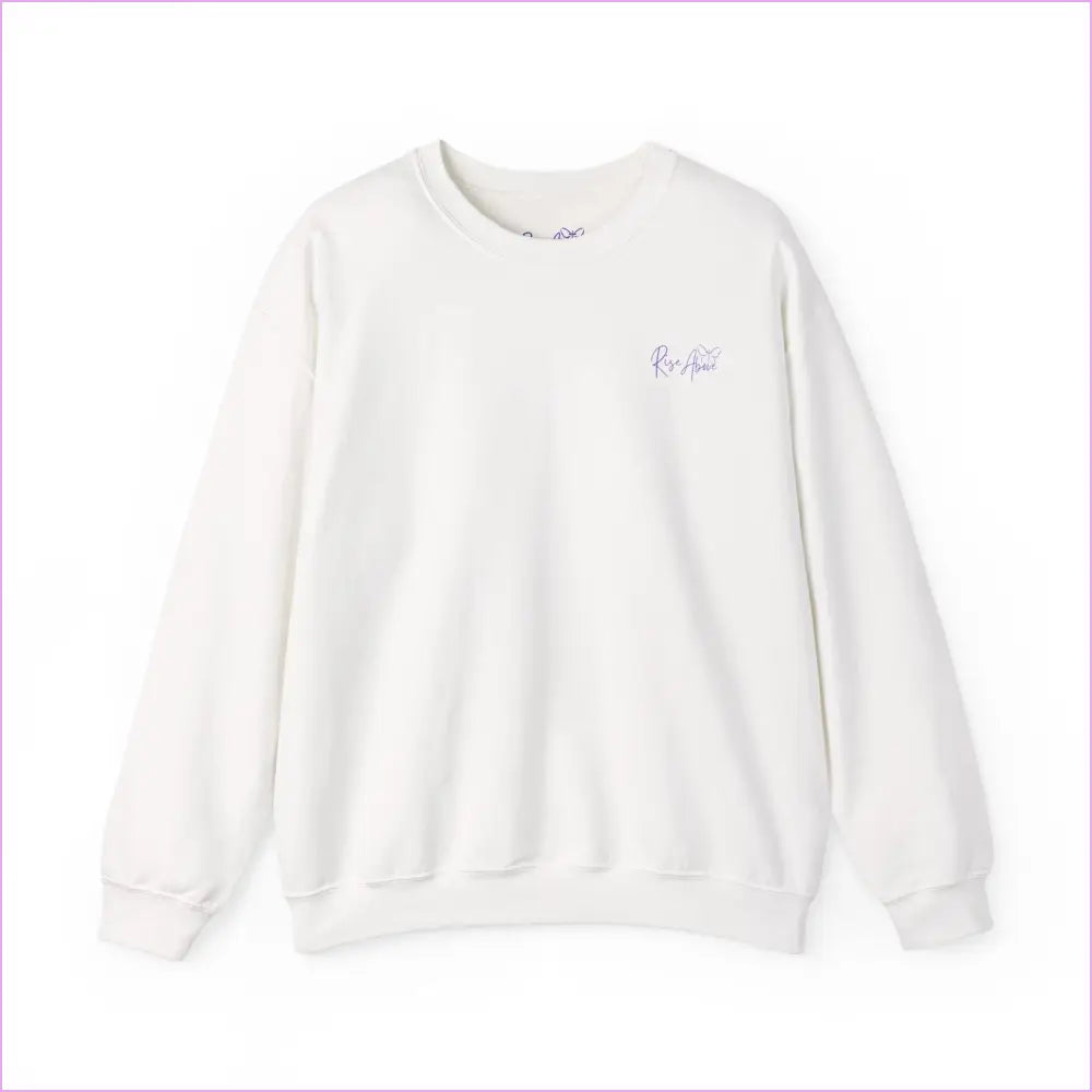 Bloom Your Own Way Unisex Heavy Blend™ Crewneck Sweatshirt - Inspirational Floral Design - White / S - Sweatshirt