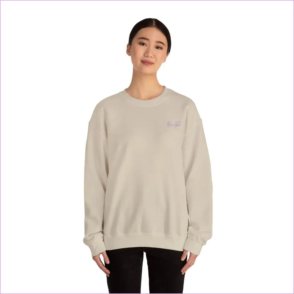 Bloom Your Own Way Unisex Heavy Blend™ Crewneck Sweatshirt - Inspirational Floral Design - Sweatshirt