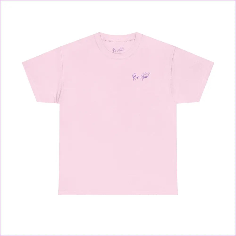 Bloom Your Own Way Unisex Heavy Cotton Tee - Inspirational Floral Design - Light Pink / S - T-Shirt