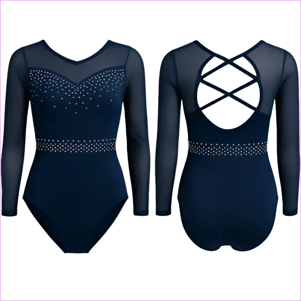 BLUE DOMINION GYMNASTICS COMPETITION LEOTARD - GYMNASTICS LEOTARDS