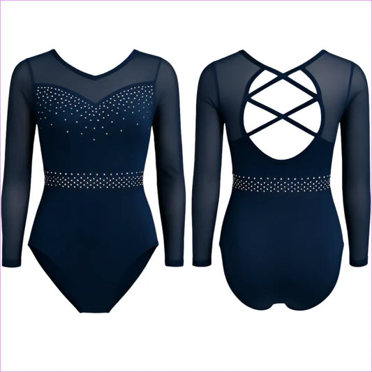 BLUE DOMINION GYMNASTICS COMPETITION LEOTARD - GYMNASTICS LEOTARDS