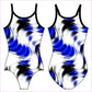 BLUE SWIRLS GYMNASTICS LEOTARD - GYMNASTICS LEOTARDS