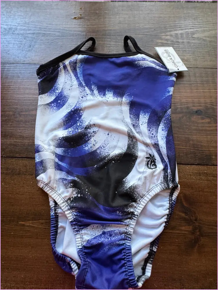 BLUE SWIRLS GYMNASTICS LEOTARD - GYMNASTICS LEOTARDS