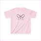 BUTTERFLY LOGO Kids Heavy Cotton™ Tee - XS / Light Pink - Kids clothes
