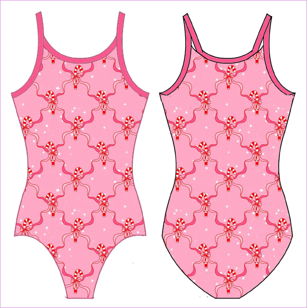 CANDY CANE LANE GYMNASTICS LEOTARD - GYMNASTICS LEOTARDS