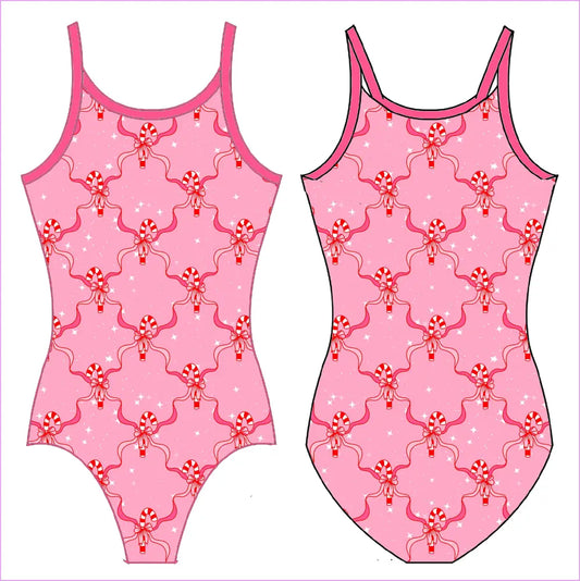 CANDY CANE LANE GYMNASTICS LEOTARD - GYMNASTICS LEOTARDS