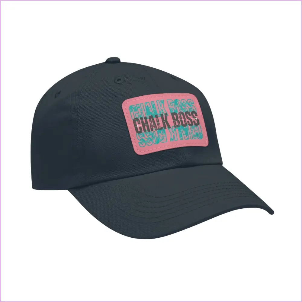 CHALK BOSS Dad Hat with Leather Patch - Hats