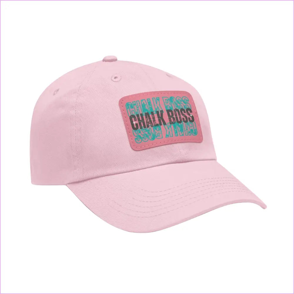 CHALK BOSS Dad Hat with Leather Patch - Hats