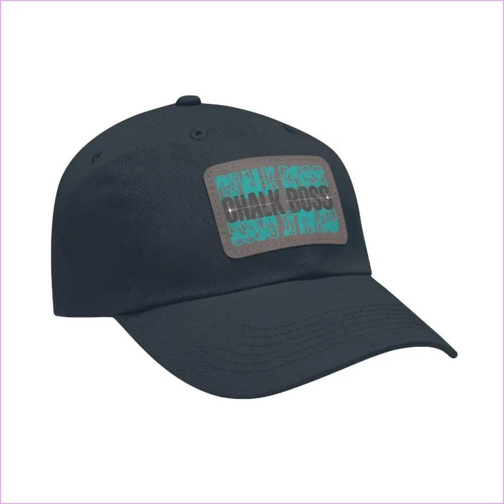 CHALK BOSS Dad Hat with Leather Patch - Hats