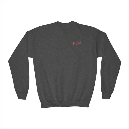 Chasing Dreams Youth Crewneck Sweatshirt - Catching Sunshine Design - Dark Heather / S - Kids clothes