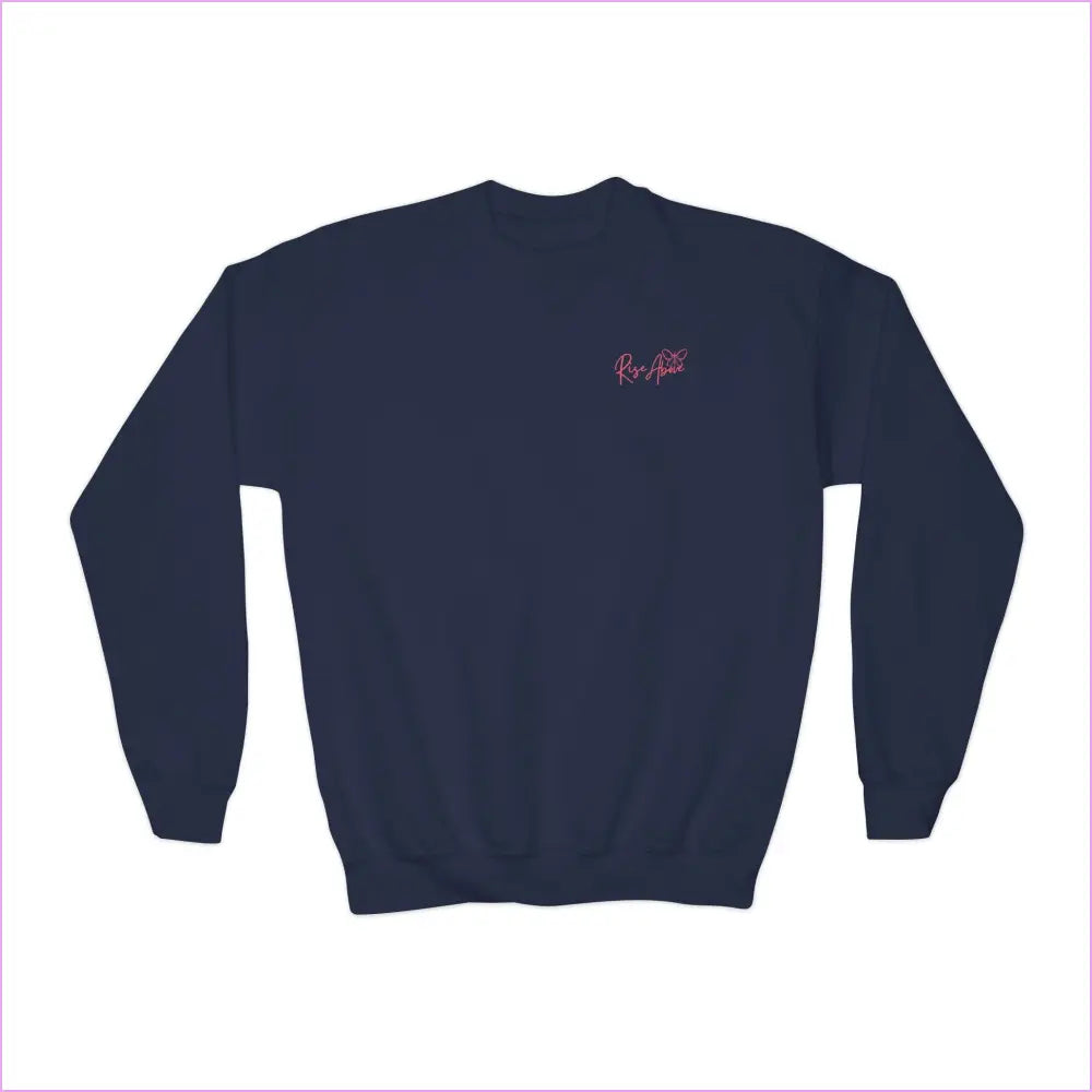 Chasing Dreams Youth Crewneck Sweatshirt - Catching Sunshine Design - Navy / XS - Kids clothes
