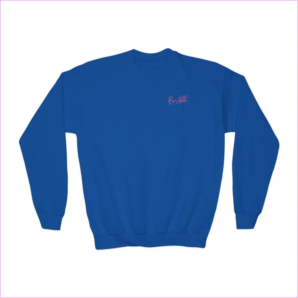 Chasing Dreams Youth Crewneck Sweatshirt - Catching Sunshine Design - Royal / XS - Kids clothes