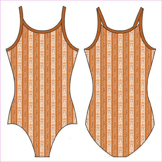 CHEETAH PUMPKINS GYMNASTICS LEOTARD - GYMNASTICS LEOTARDS