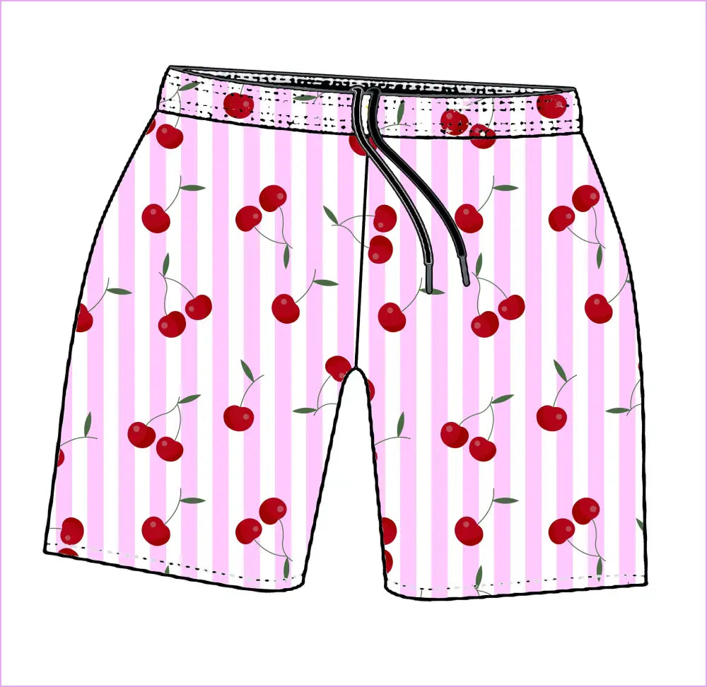 CHERRIES MENS TRAINING SHORTS - MENS SHORTS