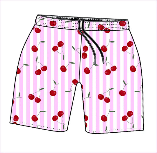 CHERRIES MENS TRAINING SHORTS - MENS SHORTS