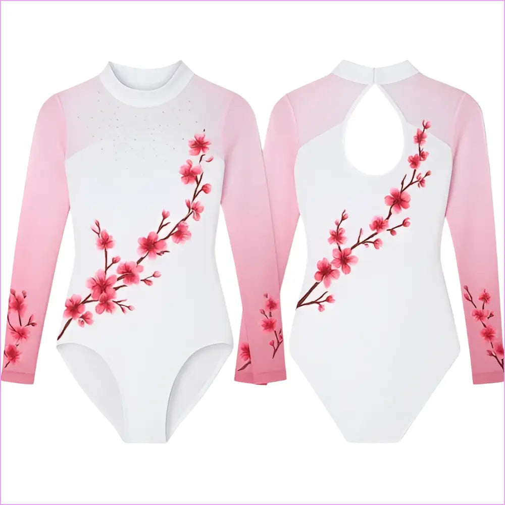CHERRY BLOSSOM GYMNASTICS COMPETITION LEOTARD - GYMNASTICS LEOTARDS
