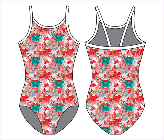 CHRISTMAS ELF GYMNASTICS LEOTARD - GYMNASTICS LEOTARDS