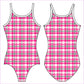 CHRISTMAS GINGHAM GYMNASTICS LEOTARD - GYMNASTICS LEOTARDS
