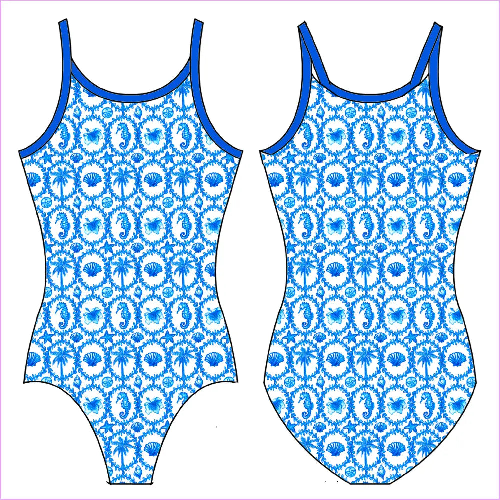 COASTAL GRANNIE GYMNASTICS LEOTARD - GYMNASTICS LEOTARDS