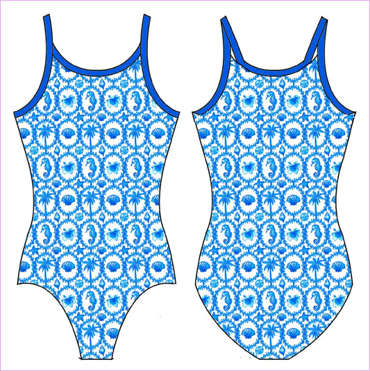 COASTAL GRANNIE GYMNASTICS LEOTARD - GYMNASTICS LEOTARDS