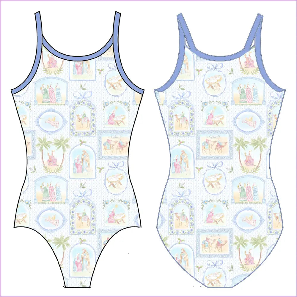 COASTAL NATIVITY GYMNASTICS LEOTARD - GYMNASTICS LEOTARDS