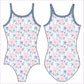 COASTAL POINSETTIA GYMNASTICS LEOTARD - GYMNASTICS LEOTARDS