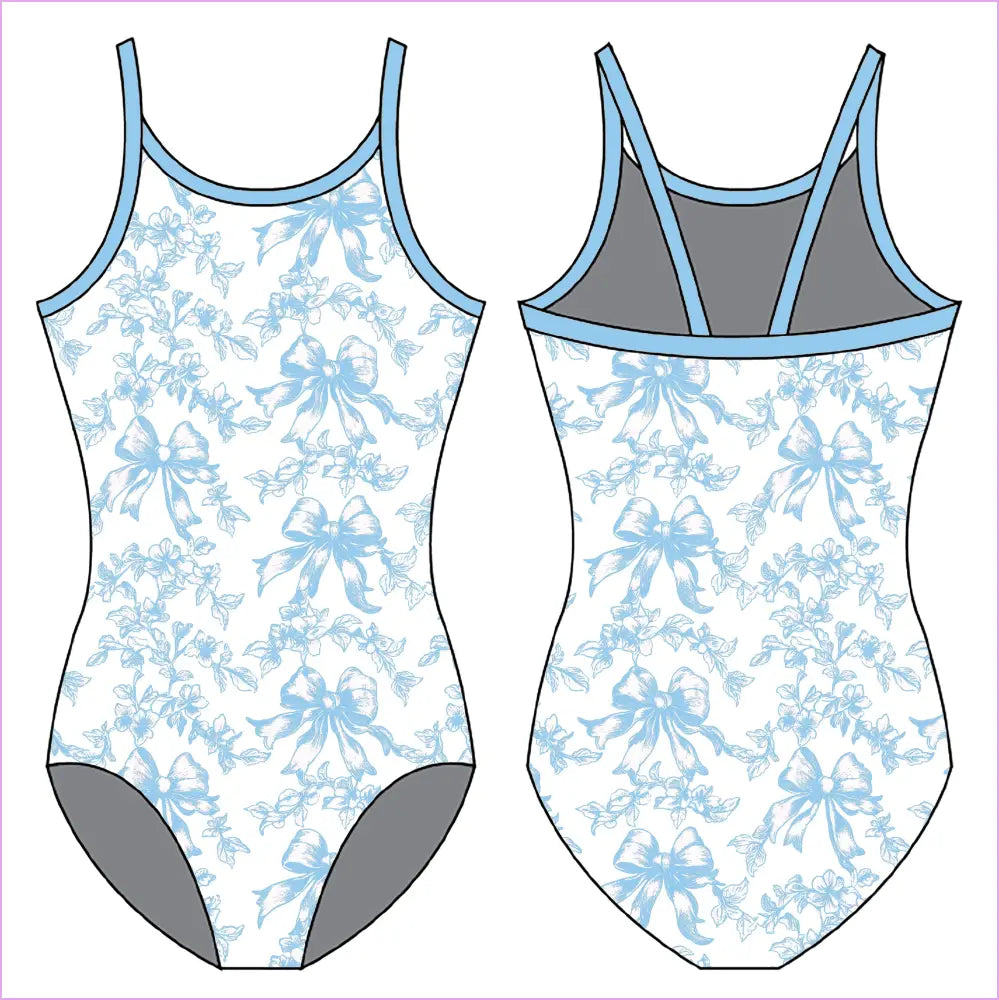 COQUETTE BLUE GYMNASTICS LEOTARD - GYMNASTICS LEOTARDS