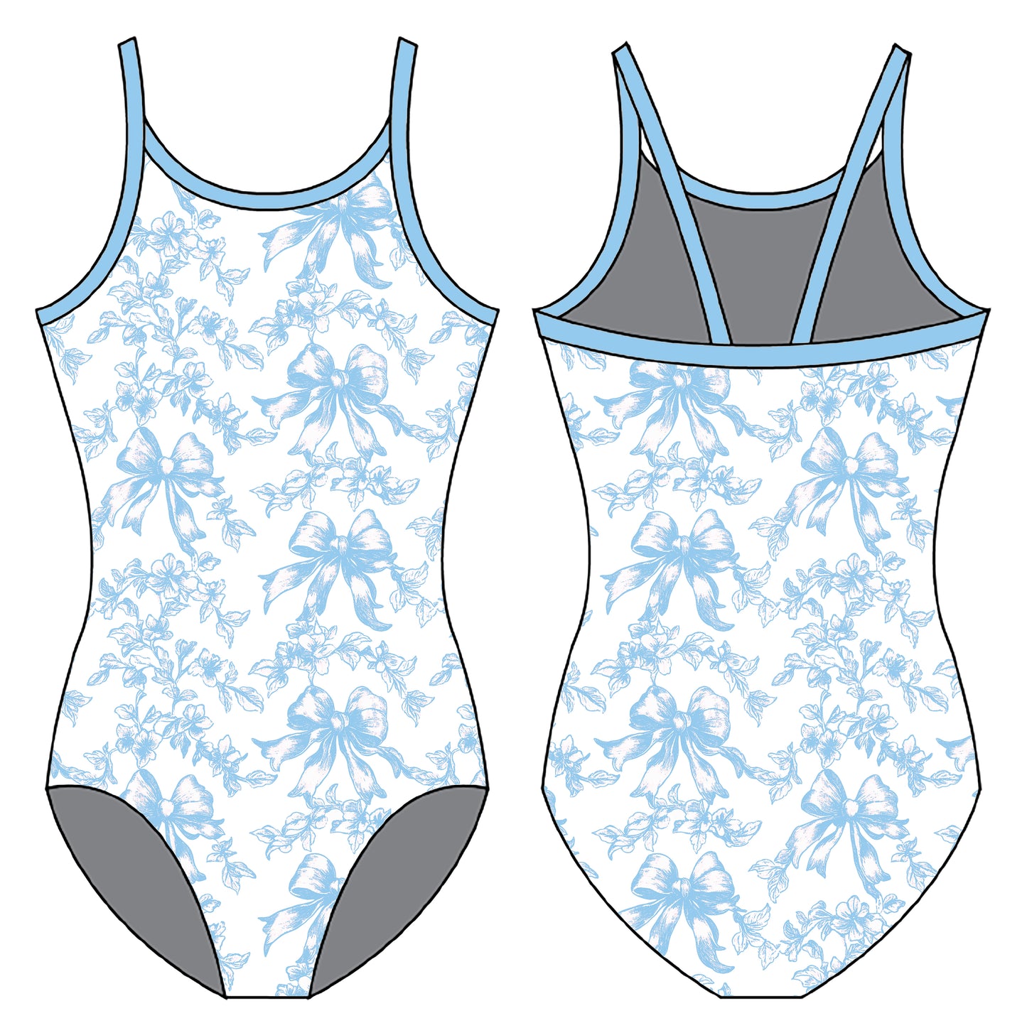 COQUETTE BLUE GYMNASTICS LEOTARD