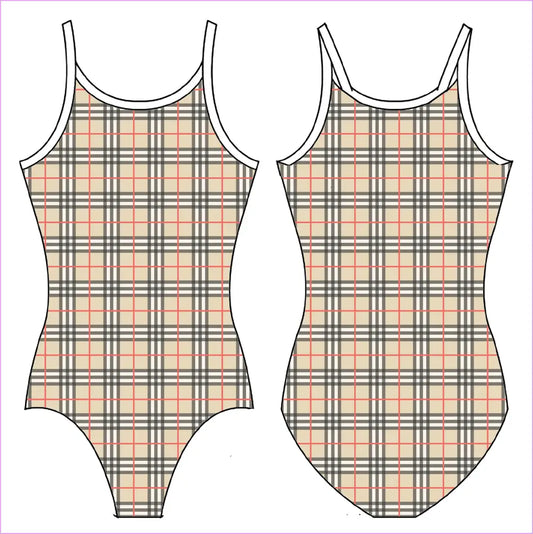 COUTURE PLAID GYMNASTICS LEOTARD - GYMNASTICS LEOTARDS