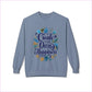 Create Your Own Happiness Crewneck Sweatshirt - Inspirational Unisex Fleece - Stone Blue / L - Sweatshirt