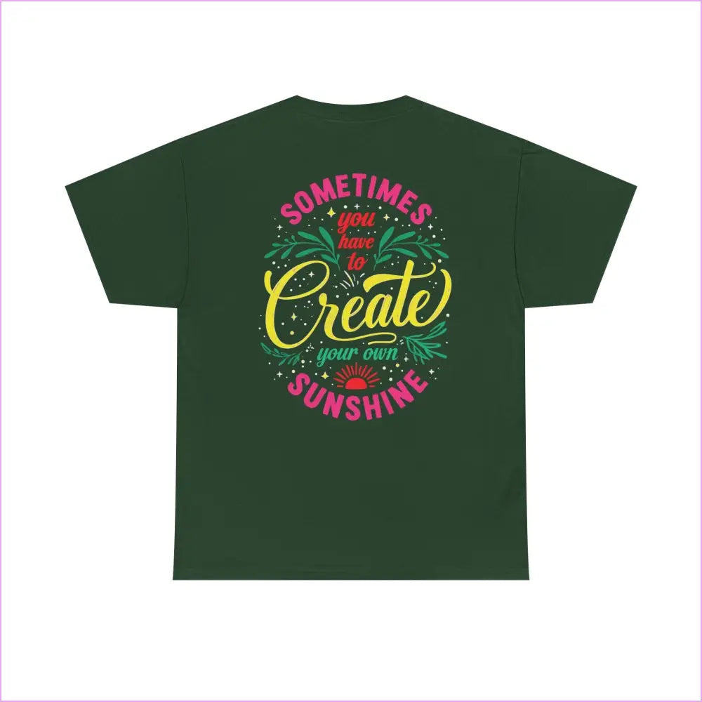 Create Your Own Sunshine Unisex Heavy Cotton Tee - Motivational T-Shirt for Positive Vibes - T-Shirt
