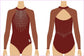 CRIMSON REVERIE GYMNASTICS COMPETITION LEOTARD - GYMNASTICS LEOTARDS