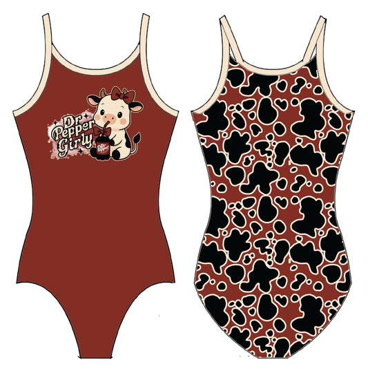 DR PEPPER COW GYMNASTICS LEOTARD