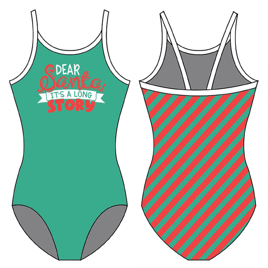 DEAR SANTA GYMNASTICS LEOTARD