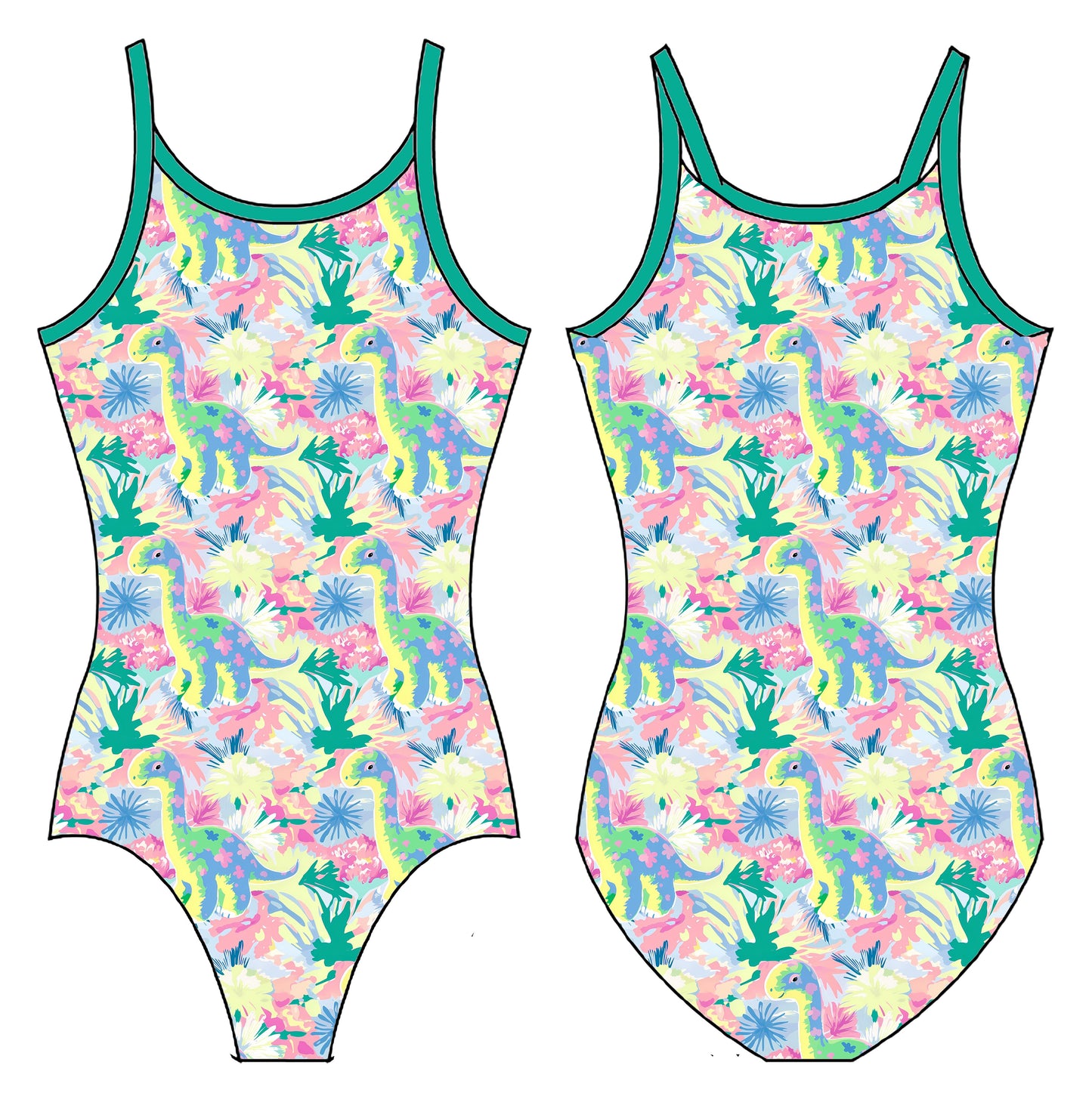 DINO GYMNASTICS LEOTARD