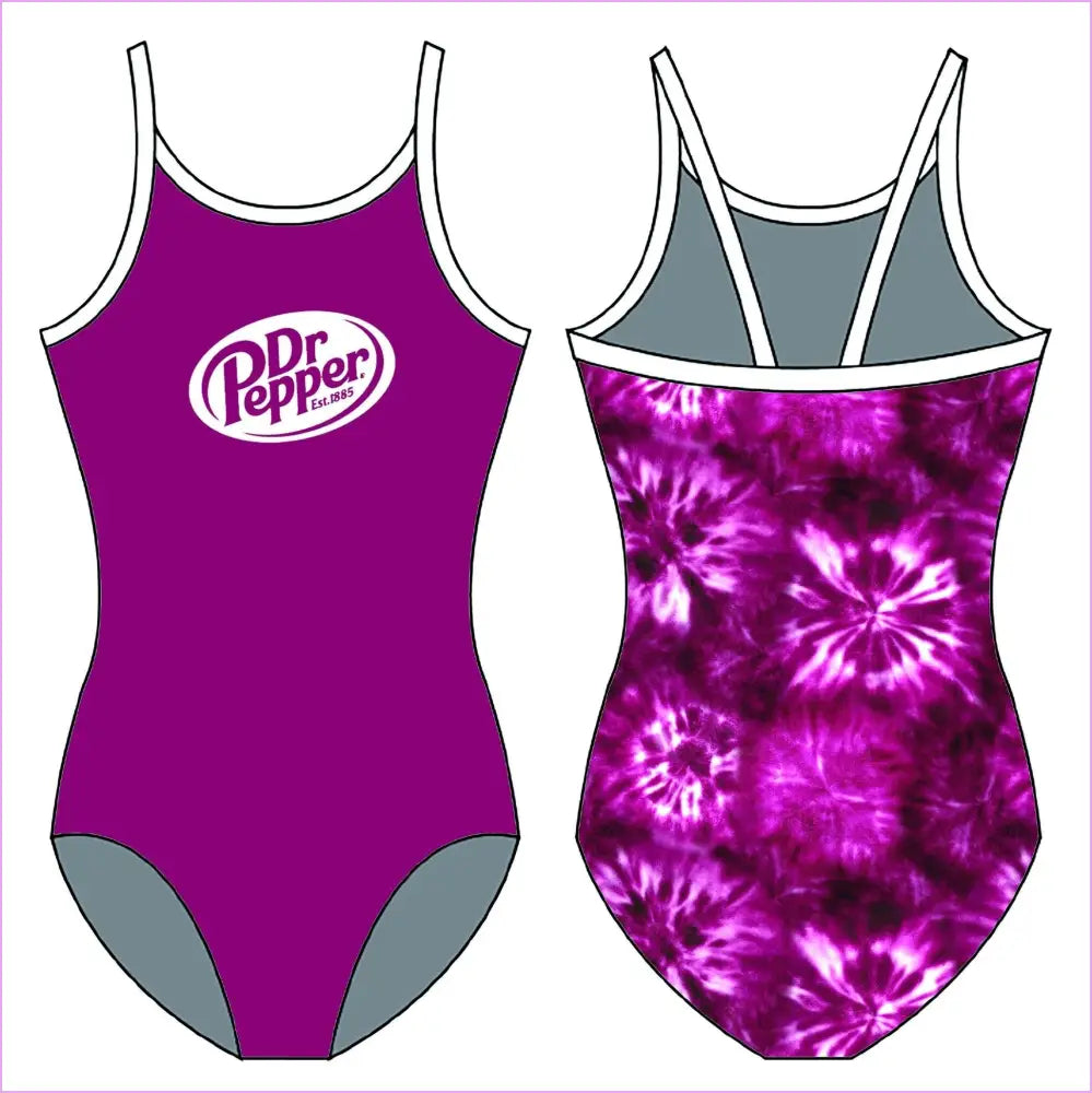 DOCTOR PEPPER GYMNASTICS LEOTARD - GYMNASTICS LEOTARDS