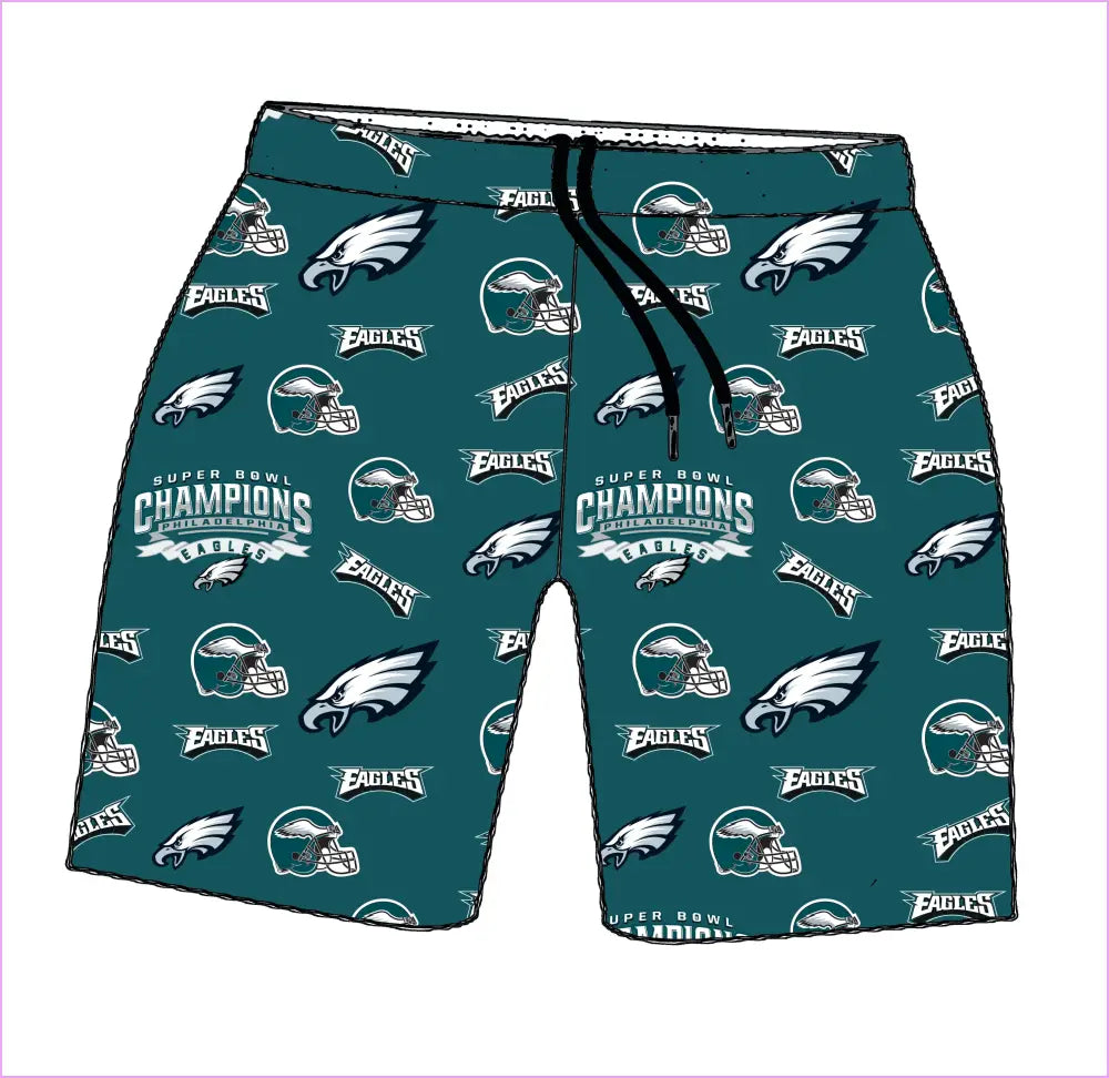 EAGLES WIN MENS TRAINING SHORTS - MENS SHORTS