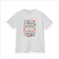 Embrace the Glorious Mess Kids Tee | Cute Floral Design Cotton T-Shirt - Kids clothes