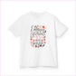 Embrace the Glorious Mess Kids Tee | Cute Floral Design Cotton T-Shirt - Kids clothes