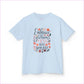 Embrace the Glorious Mess Kids Tee | Cute Floral Design Cotton T-Shirt - Kids clothes