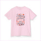 Embrace the Glorious Mess Kids Tee | Cute Floral Design Cotton T-Shirt - Kids clothes