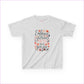 Embrace the Glorious Mess Kids Tee | Cute Floral Design Cotton T-Shirt - Ash / XS - Kids clothes