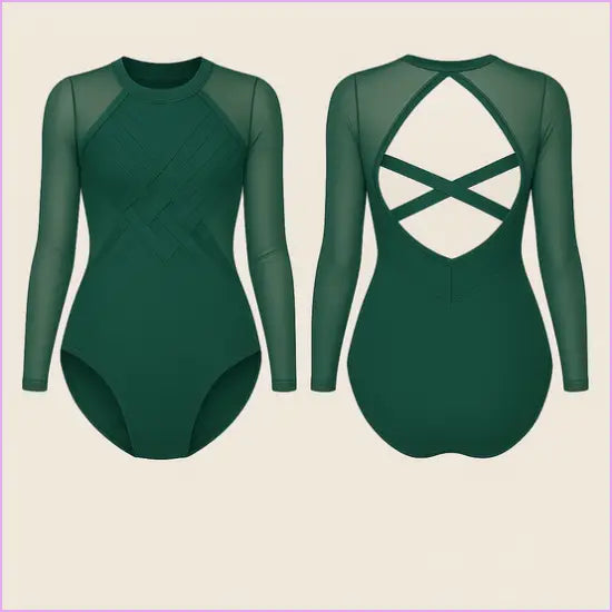 EMERALD APEX GYMNASTICS COMPETITION LEOTARD - GYMNASTICS LEOTARDS