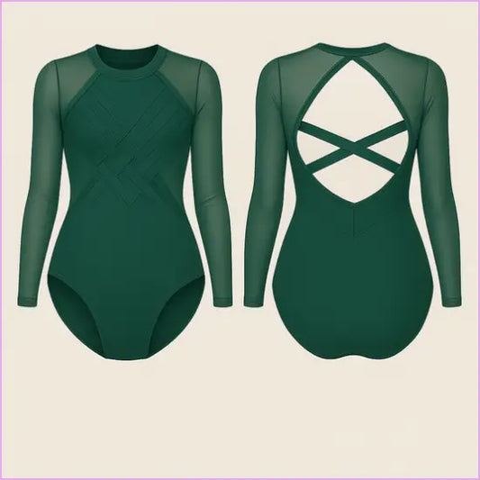 EMERALD APEX GYMNASTICS COMPETITION LEOTARD - GYMNASTICS LEOTARDS