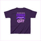 Empowering Kids Tee - ’You May See Me Struggle But You Will Never See Me Quit’ - Kids clothes